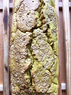 Una foto de Pan de plátano macho