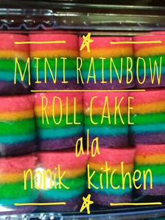 Foto resep Mini Rainbow roll cake