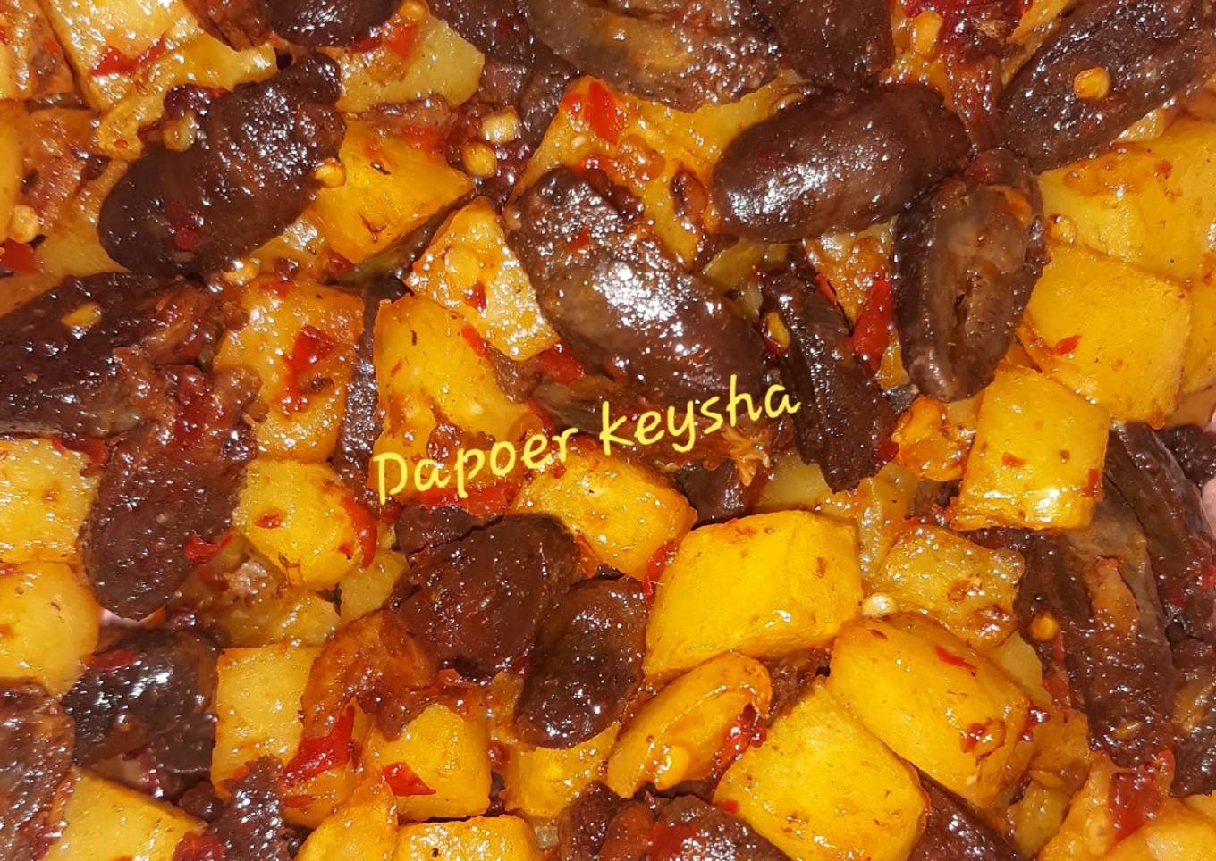 💜Balado kentang jantung bebek💜