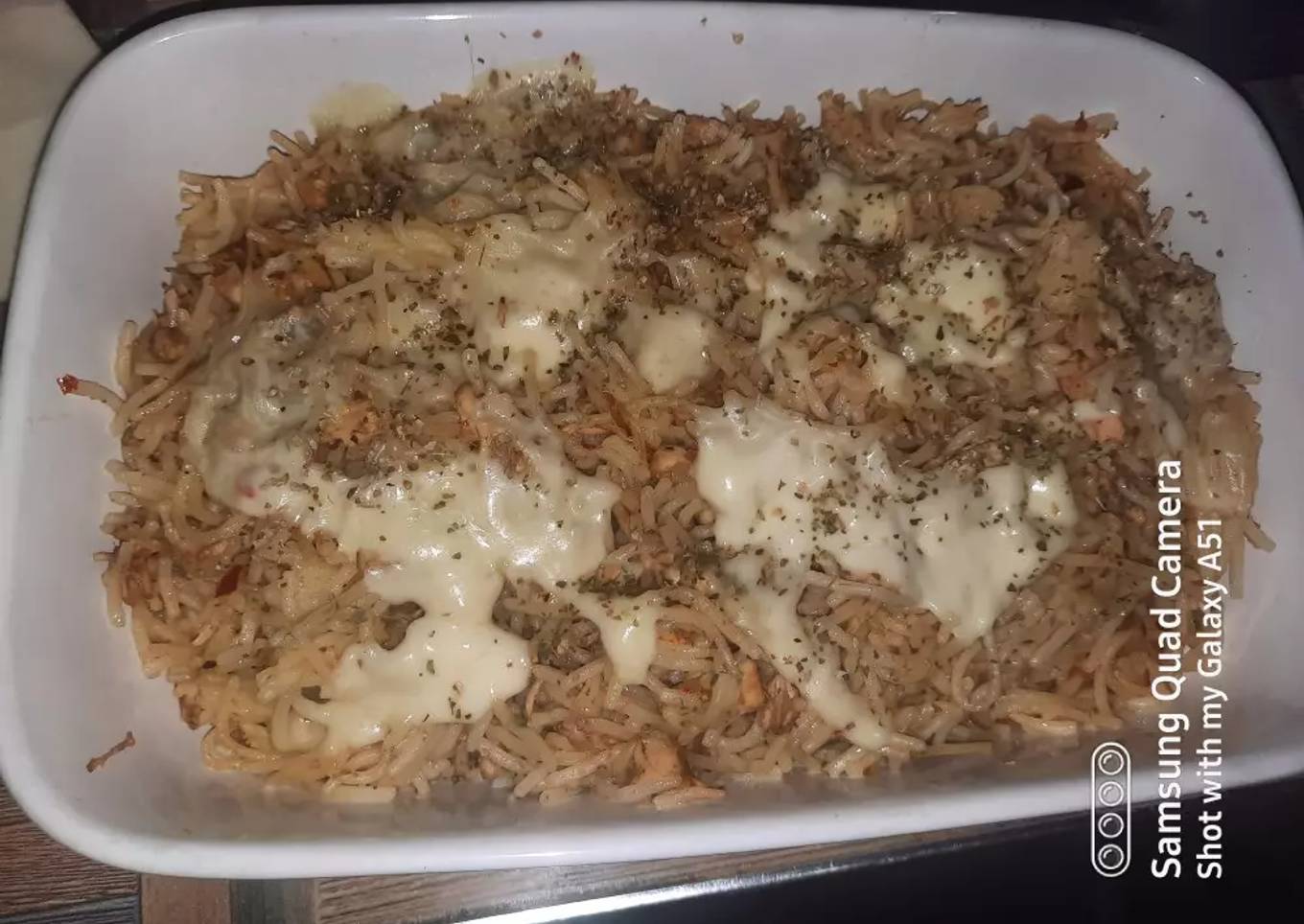 Chicken cheese spaghetti