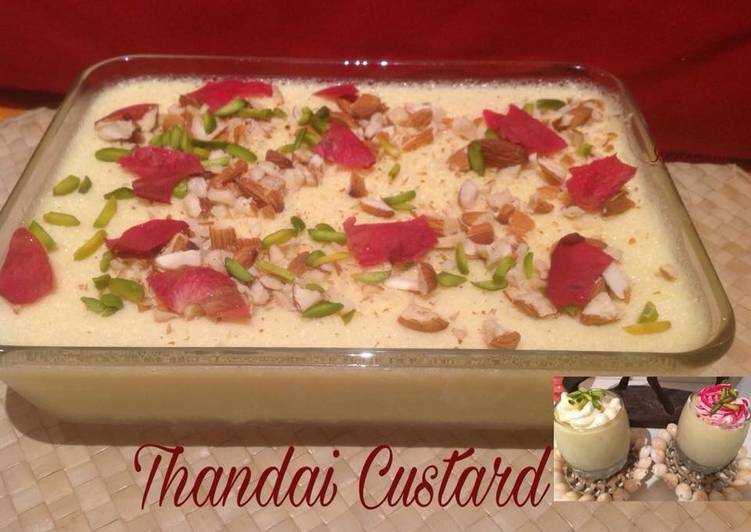 Recipe of Quick Thandai Custard