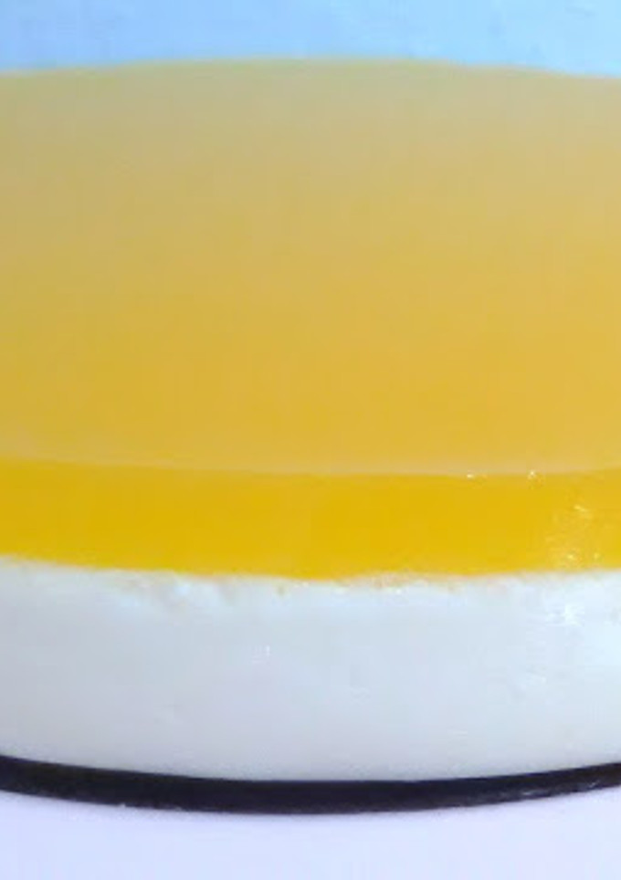 Una foto de Tarta de mousse de naranja (sin horno)