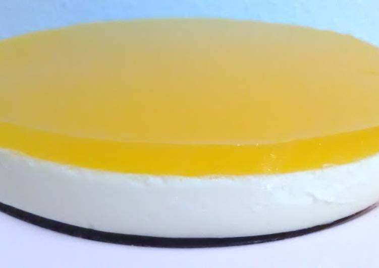 Tarta de mousse de naranja (sin horno)