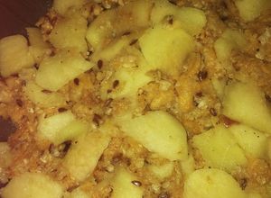 Una foto de Panque de fruta avena y Sésamo (vegan) 😊😋
