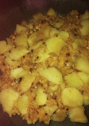 Una foto de Panque de fruta avena y Sésamo (vegan) 😊😋