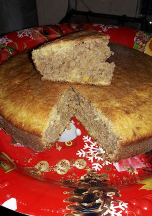 Una foto de Torta de naranja y chocolate rica y fácil!