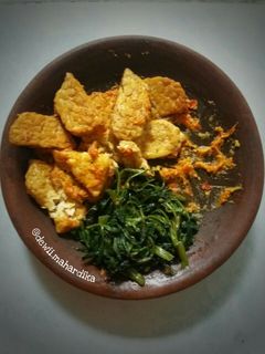 Foto resep Tempe Penyet Kangkung Rebus Sambal Kencur
