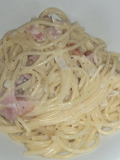 Una foto de Pasta a la Carbonara casera
