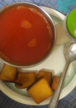 A picture of Tomato soup.