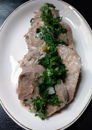 Una foto de Lengua a la Provenzal en  (Vinagreta)