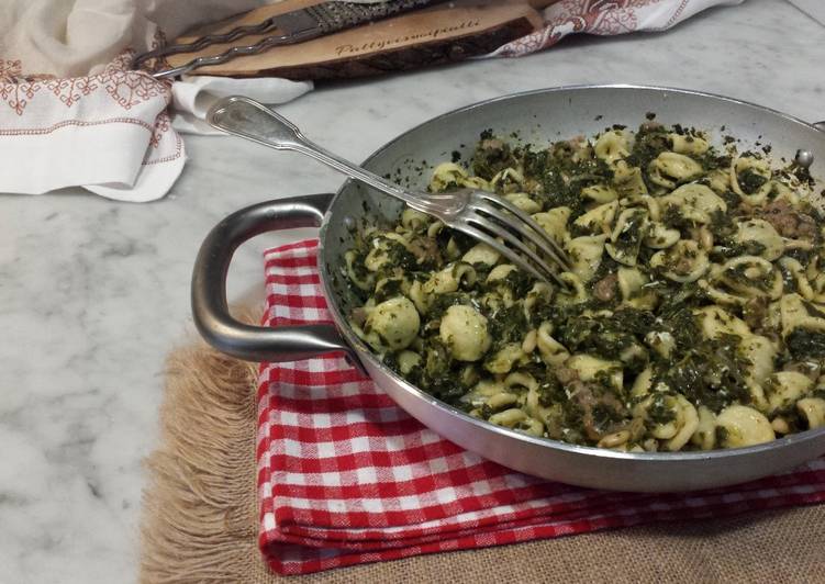 Passaggi Ricette Orecchiette Con Cime Di Rapa E Salsiccia Gustoso