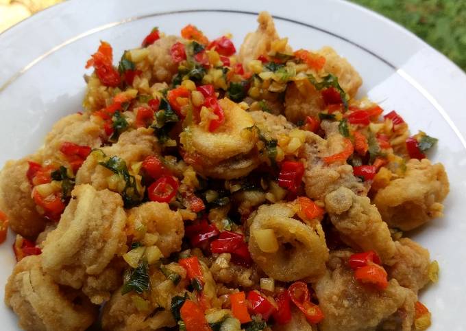 Cumi Crispy Cabe Lada Garam