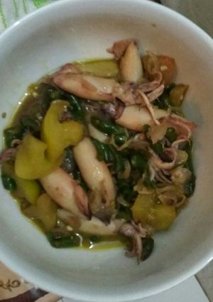 Foto resep Cumi cabe hijau