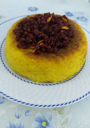 عکسی از دستور ته چین مرغ