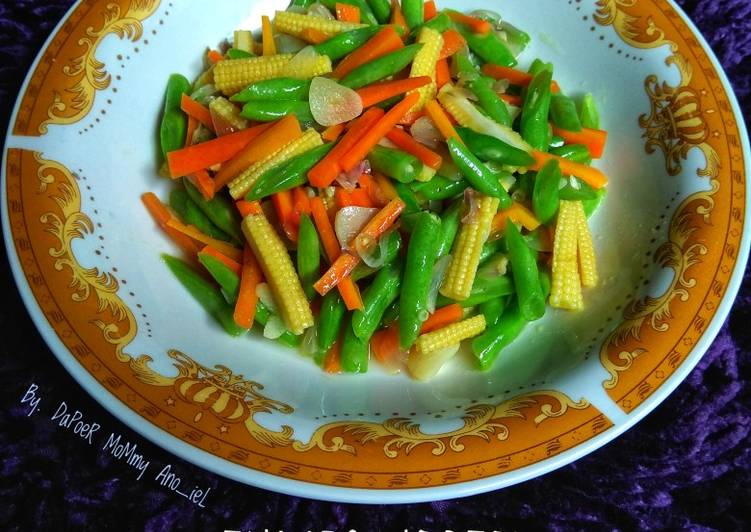 Tumis Wortel, Buncis dan Baby Corn