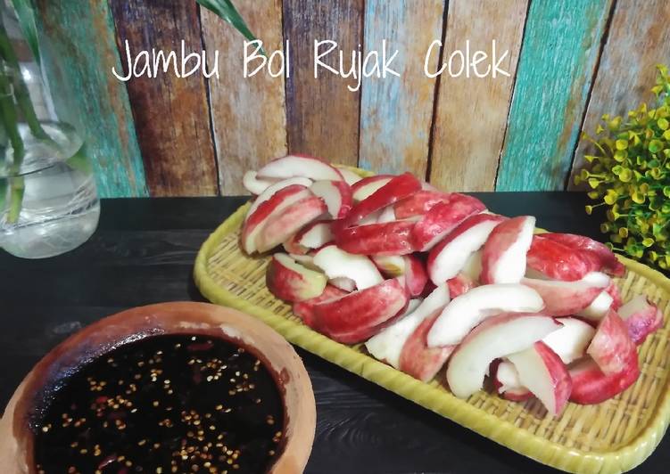 Langkah Mudah untuk Menyiapkan Jambu Bol Rujak Colek, Enak Banget