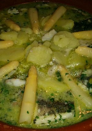 Una foto de Merluza en salsa verde