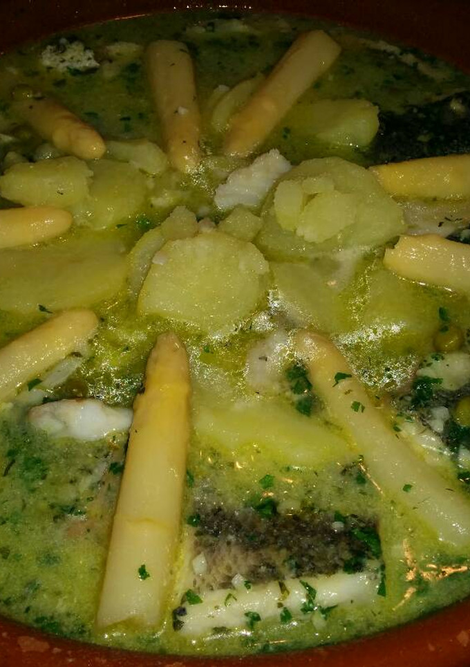 Una foto de Merluza en salsa verde