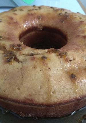 Una foto de Bolo de Maracujá