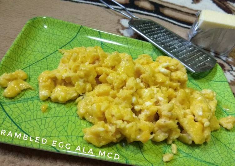 Scrambled egg ala mcd