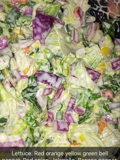 A picture of Spicey salad.