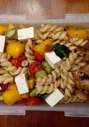 A picture of Chicken Pasta Salad.
