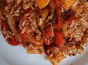 A picture of sweet corn rice