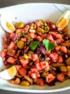 Una foto de Ensalada multicolor