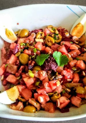 Una foto de Ensalada multicolor