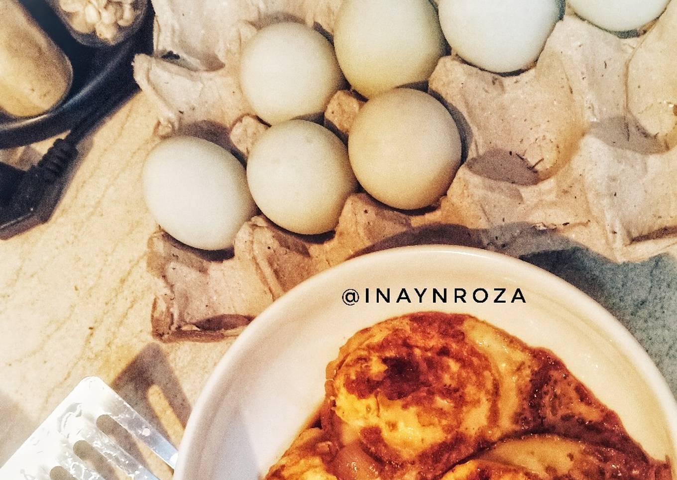Telur bebek rempah kurma menu cepat kilat diet no gula