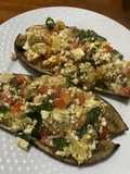 Berenjenas Rellenas Mediterráneas (Veganas & Keto)
