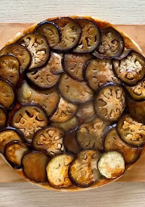 Une photo de Tarte tatin aux aubergines