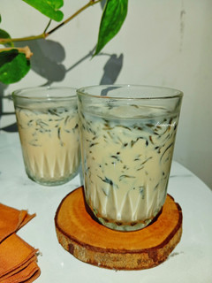 Foto resep Iced Milk Tea with Grass Jelly