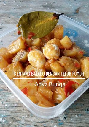 Foto resep Kentang Balado dengan Telur Puyuh