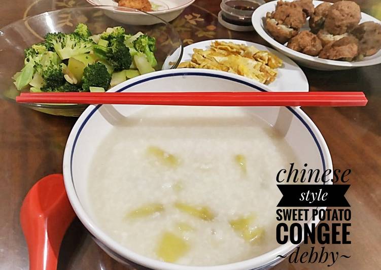 makanan Chinese Style Sweet Potato Congee yang bikin betah