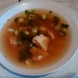 Sopa rápida de pollo y jengibre