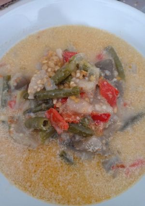 Foto resep Sayur lodeh terong kacang