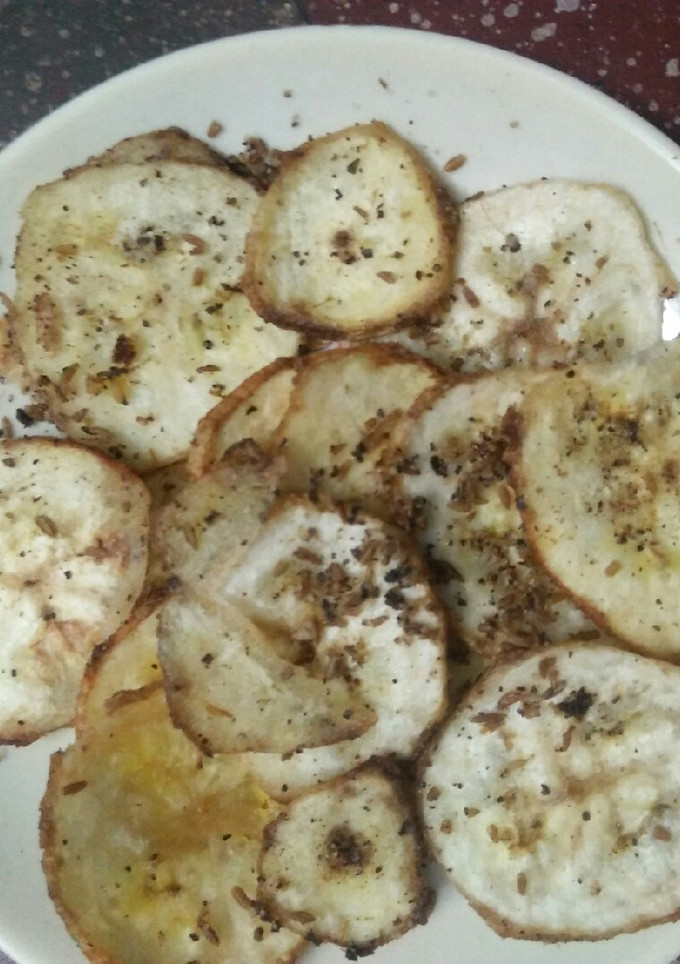 வாழைக்காய் மிளகு சிப்ஸ்(RawBanana pepper chips) செய்முறை முக்கிய புகைப்படம்