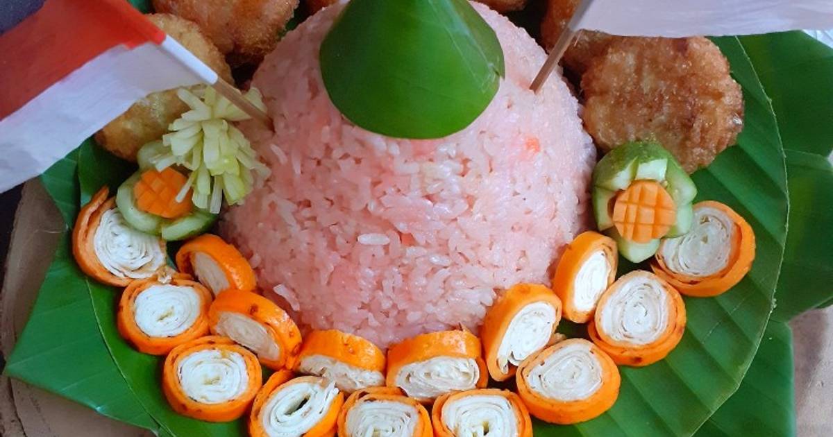 Resep Tumpeng Mini Nasi Uduk Secang 🇮🇩 Oleh Happy Endahsa Happy End