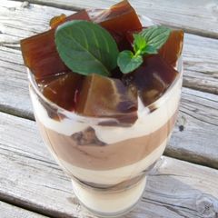 A picture of Coffee Jelly Parfait.