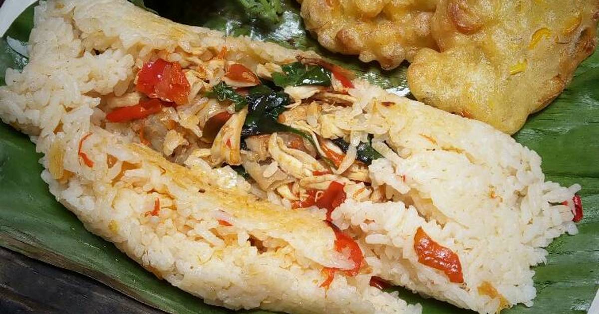 Resep Nasi Bakar Ayam Suwir Pedas Oleh Nisanavila Cookpad