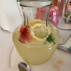 A picture of Strawberry and Mint Lemonade.