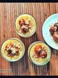 MILK JELLY topped with MINI GULAB JAMUNS