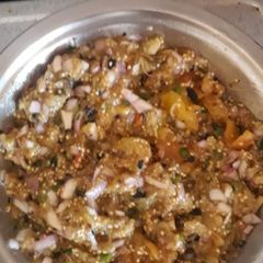 A picture of Baingan bharta.