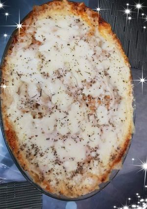 A picture of Chicken Lasagne 🍽🍷.