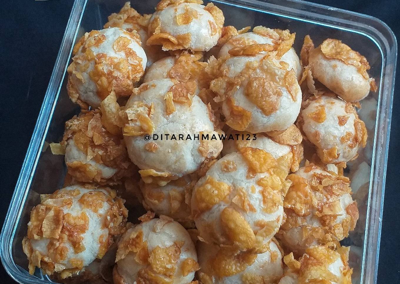 Melting Moment (Kue Kering Corn Flakes)