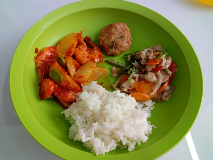Cara Gampang Membikin Resep Balado udang pete, tumis jamur &amp;amp; perkedel yang  Bikin Ketagihan Anti Ribet, Mantap