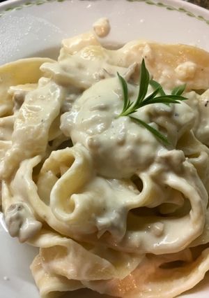 Una foto de Cocina gourmet: Pappardelle con crema de nuez