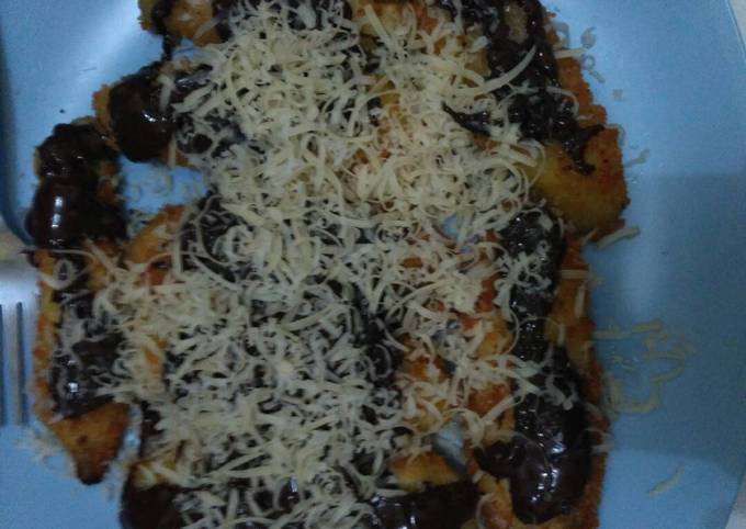 Resep: Pisang goreng crispy coklat keju Anti Gagal