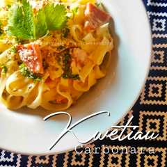 A picture of Kwetiau Carbonara.